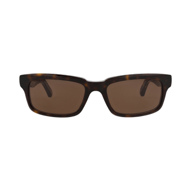 Balenciaga Square-Frame Recycled Acetate Sunglasses — Brown