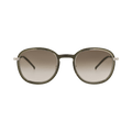 Saint Laurent Round-Frame Injection Sunglasses — Green