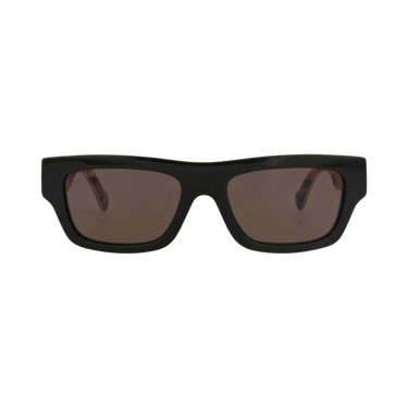 Gucci Square-Frame Recycled Acetate Sunglasses — Black
