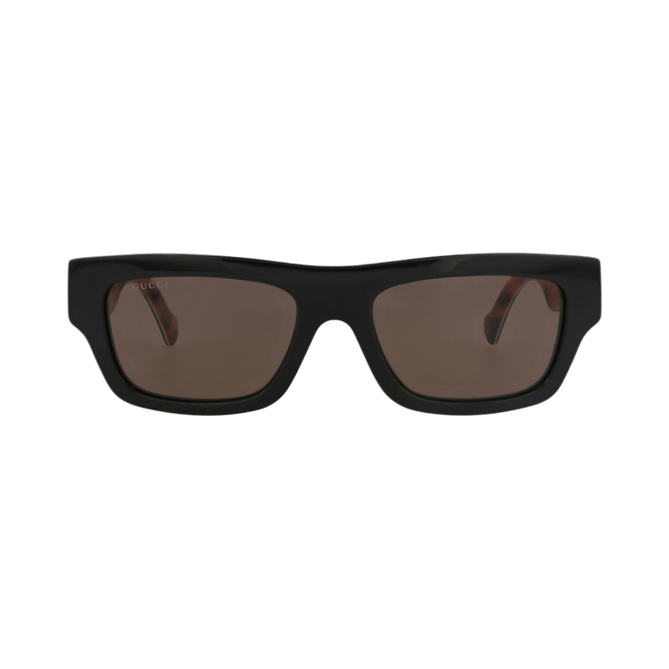 Gucci Square-Frame Recycled Acetate Sunglasses — Black