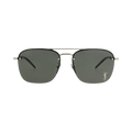 Saint Laurent Aviator-Frame Metal Sunglasses — Silver