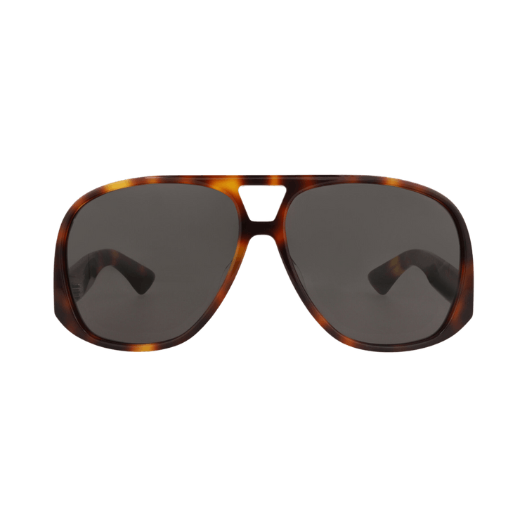 Saint Laurent Aviator-Frame Recycled Acetate Sunglasses — Brown
