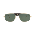 Cartier Aviator-Frame Metal Sunglasses — Gold