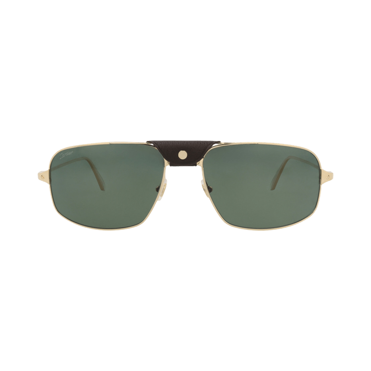 Cartier Aviator-Frame Metal Sunglasses — Gold