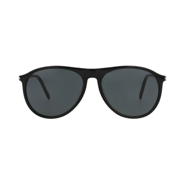 Saint Laurent Aviator-Frame Recycled Acetate Sunglasses — Black