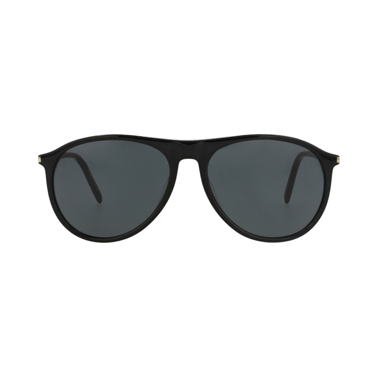 Saint Laurent Aviator-Frame Recycled Acetate Sunglasses — Black