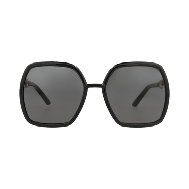 Gucci Square-Frame Injection Sunglasses — Black