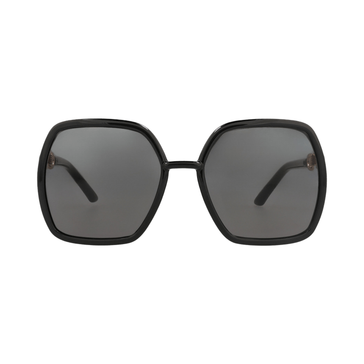 Gucci Square-Frame Injection Sunglasses — Black