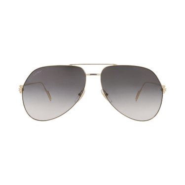 Cartier Aviator-Frame Metal Sunglasses — Gold