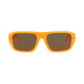 Kenzo Square-Frame Acetate Sunglasses — Orange