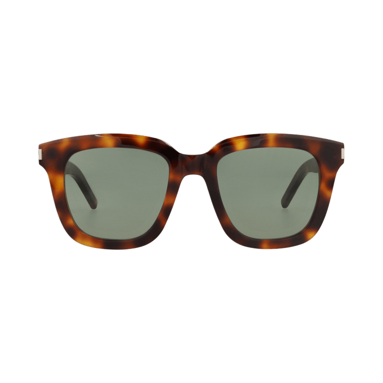Saint Laurent Square-Frame Acetate Sunglasses — Brown