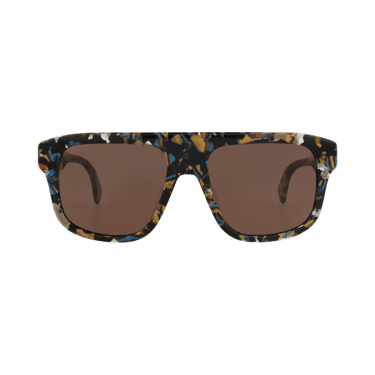 Kenzo Aviator-Frame Acetate Sunglasses — Brown