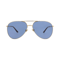 Valentino Aviator-Frame Metal Sunglasses — Gold