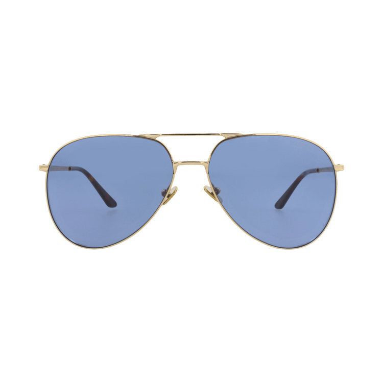 Valentino Aviator-Frame Metal Sunglasses — Gold