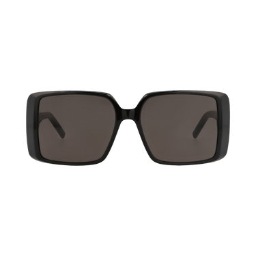 Saint Laurent Square-Frame Acetate Sunglasses — Black