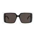 Saint Laurent Square-Frame Acetate Sunglasses — Black