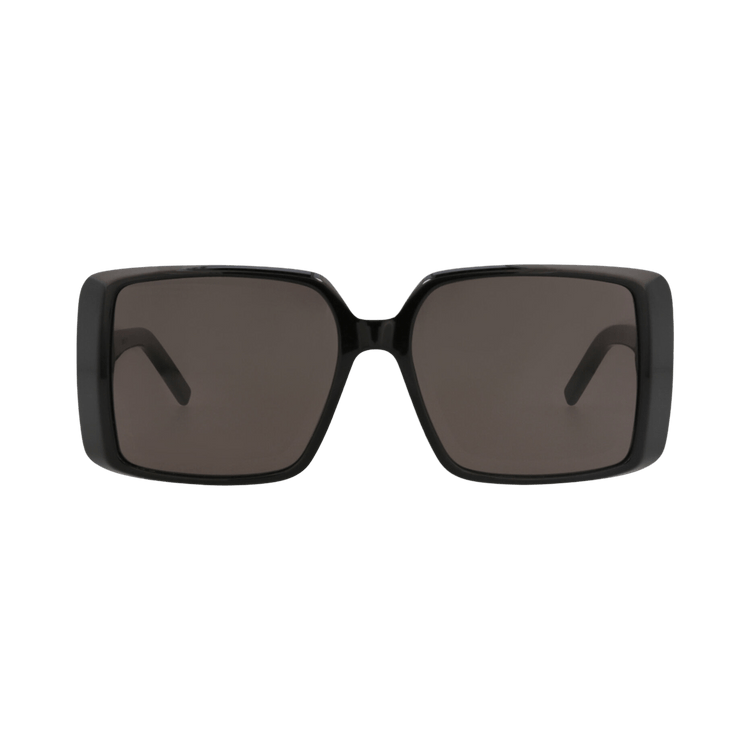 Saint Laurent Square-Frame Acetate Sunglasses — Black