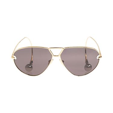 Bottega Veneta Sunglasses — Gold