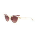 Valentino Cat Eye-Frame Titanium Sunglasses — Gold