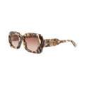 Chloé Square Recycled Acetate Sunglasses — Brown