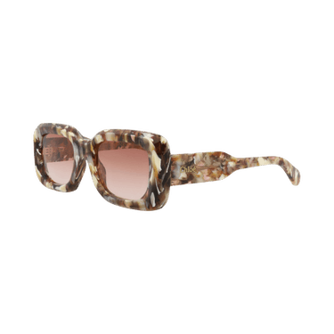 Chloé Square Recycled Acetate Sunglasses — Brown