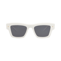 Valentino Square-Frame Recycled Acetate Sunglasses — White