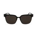 Saint Laurent Square Metal Sunglasses — Black