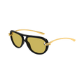 Bottega Veneta Knot Aviator Sunglasses — Black