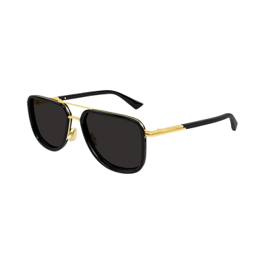 Bottega Veneta Aviator Sunglasses — Gold