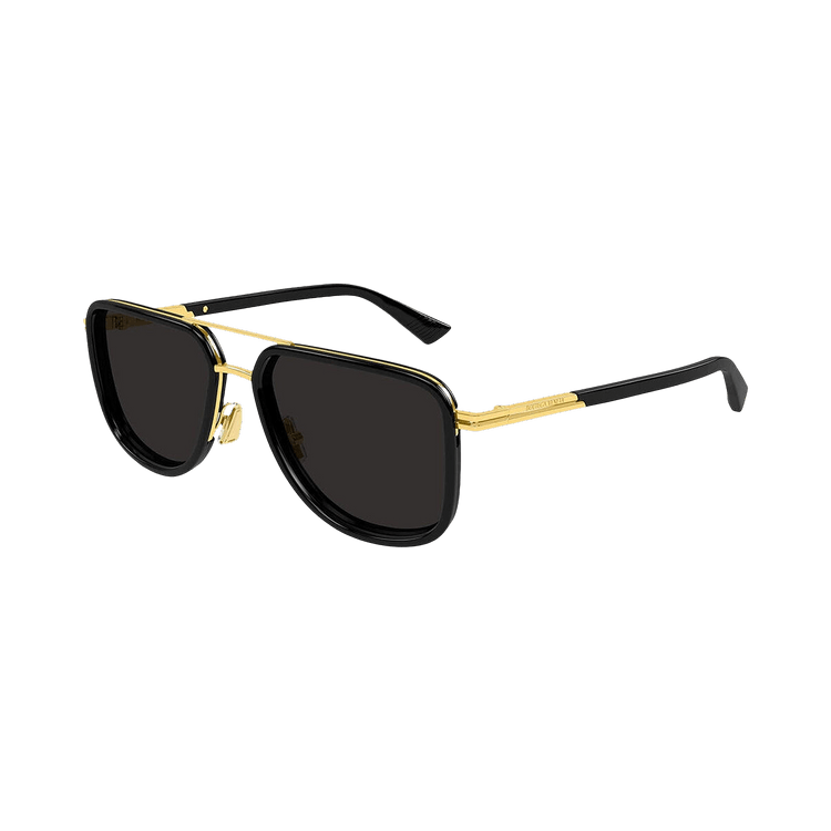 Bottega Veneta Aviator Sunglasses — Gold