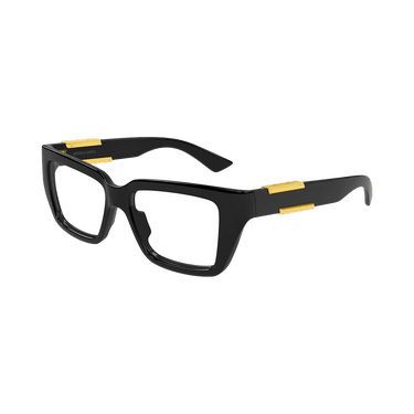 Bottega Veneta Rectangular Sunglasses — Black