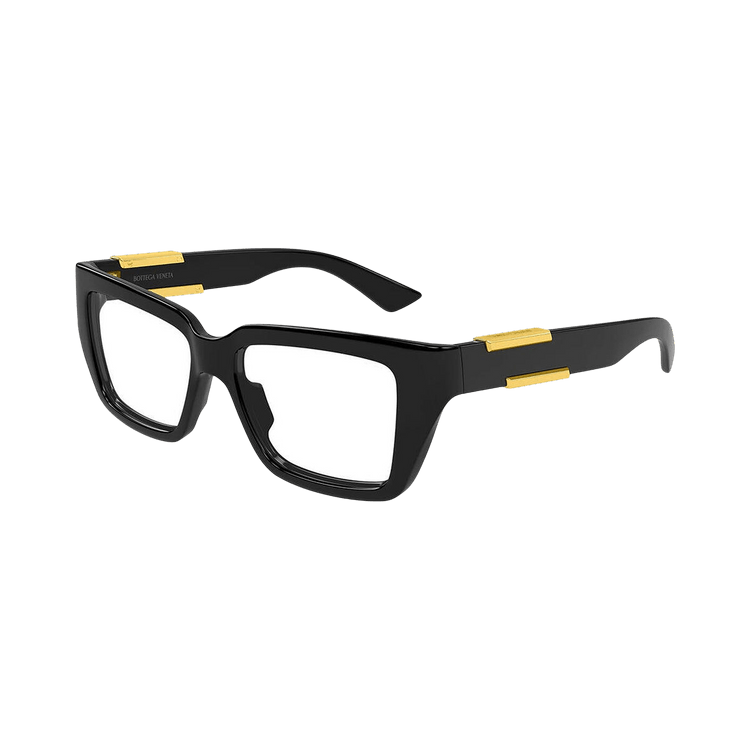 Bottega Veneta Rectangular Sunglasses — Black