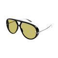 Bottega Veneta Classic Aviator Sunglasses — Black