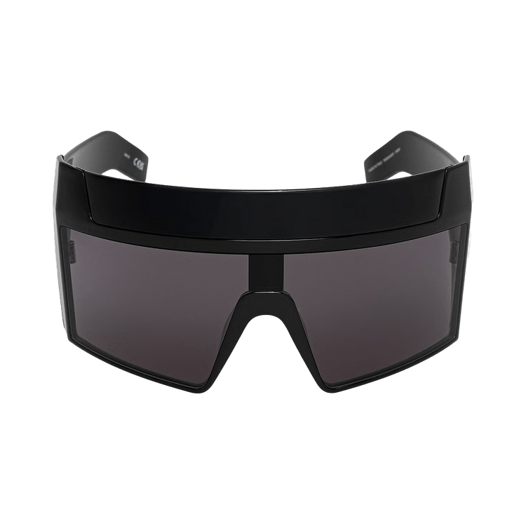 Rick Owens Rev Shiny Sunglasses — Black