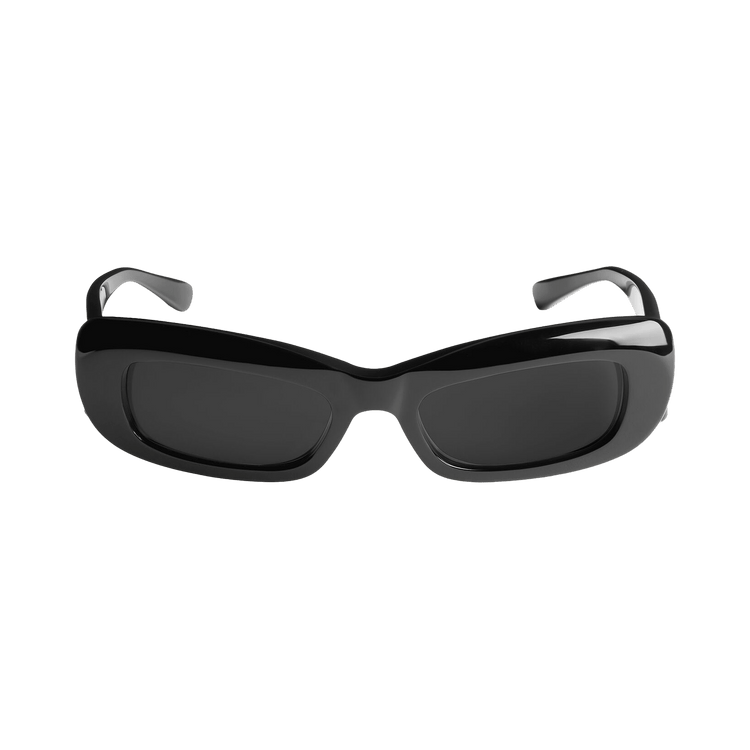 Balenciaga Diva Rectangle Sunglasses — Black