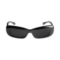 Balenciaga Diva Rectangle Sunglasses — Black