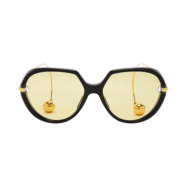 Bottega Veneta Drop Squared Sunglasses — Black