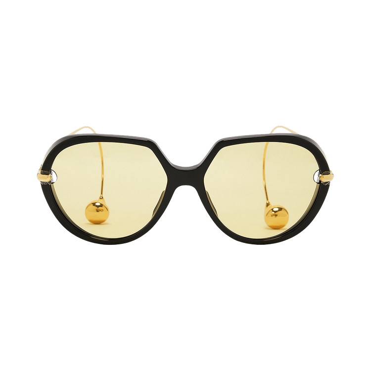 Bottega Veneta Drop Squared Sunglasses — Black
