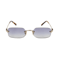 Miu Miu Square Frame Sunglasses — Gold