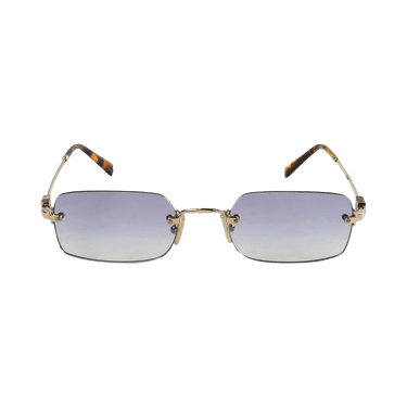Miu Miu Square Frame Sunglasses — Gold