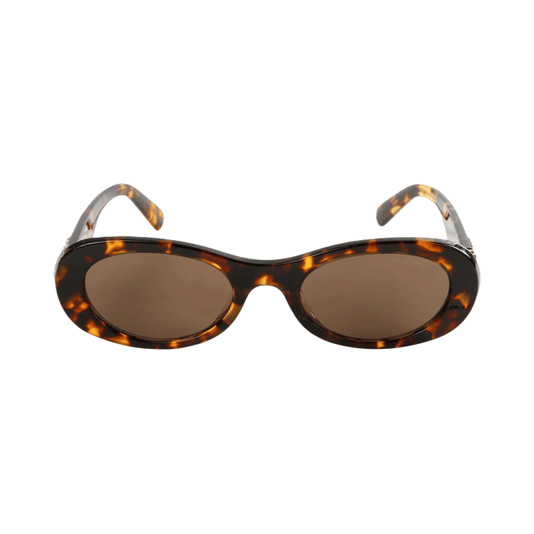 Miu Miu Signature Logo Sunglasses — Brown