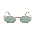 Miu Miu Logo Sunglasses — Gold