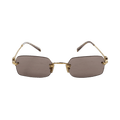Miu Miu Square Frame Sunglasses — Brown