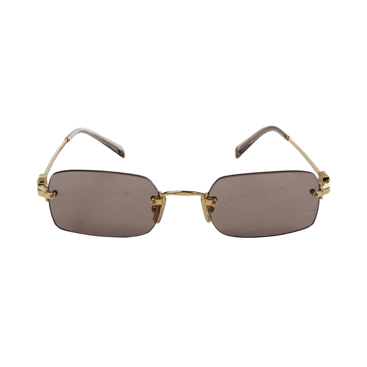 Miu Miu Square Frame Sunglasses — Brown