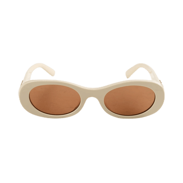 Miu Miu Signature Logo Sunglasses — Cream