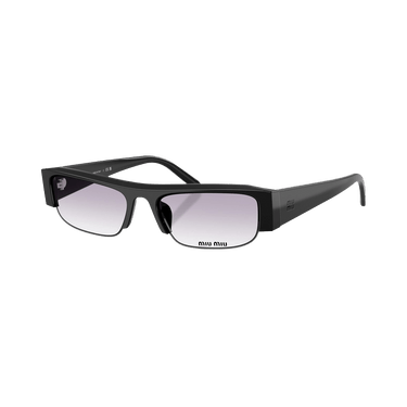 Miu Miu Half Frame Sunglasses — Black