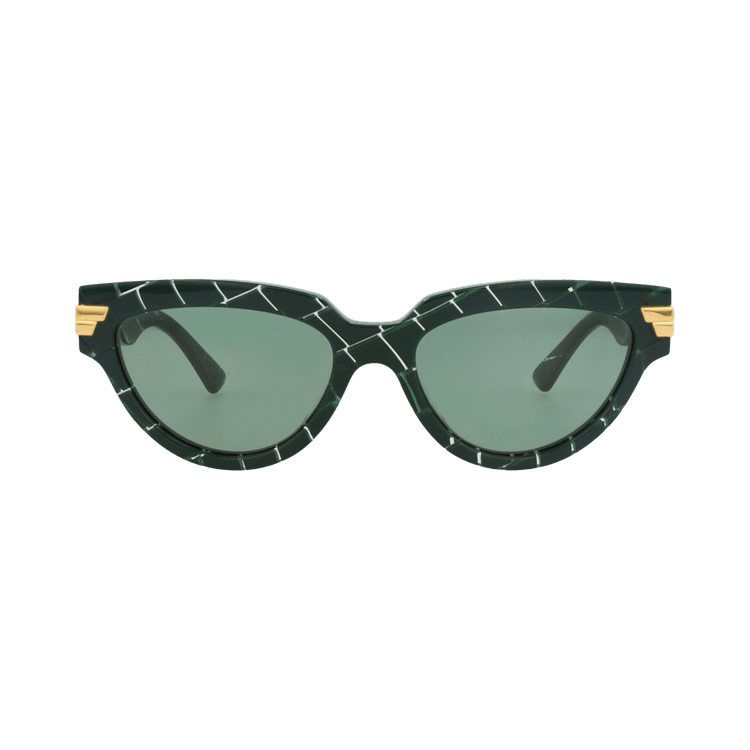 Bottega Veneta Cat Eye-Frame Acetate Sunglasses — Green