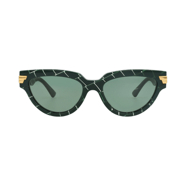 Bottega Veneta Cat Eye-Frame Acetate Sunglasses — Green