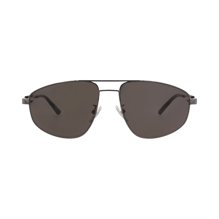Balenciaga Aviator-Style Metal Sunglasses — Grey