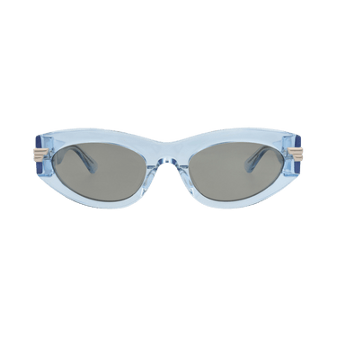 Bottega Veneta Cat Eye-Frame Acetate Sunglasses — Blue